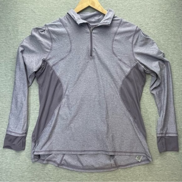 Champion Womens 1 4 Zip Purple Pullover Size Xl Long Sleeve - Picture 1 of 10